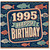 Birthday Card, Retro Happy Birthday Card with Fish Design