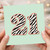 21st Birthday Card, Zebra Print Number 21 Card