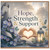 Birthday Card, Hope Strength & Support Floral Card