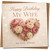 Wife Birthday Card - Happy Birthday My Wife, Floral Heart Roses, 'my love, always' - Square Greeting Card 145mm x 145mm - Premium Quality, Includes Kraft Envelope