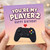 2nd Birthday Card, You're My Player 2 Gaming Birthday Card