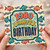 Birthday Card, Retro Fish Birthday Card for 1980 Birthday Celebration
