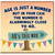 40th Birthday Card, Funny Age is Just a Number Retro Signpost Design