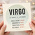 Birthday Card, Virgo Zodiac Card