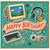 Birthday Card, Retro Video Game Happy Birthday Card