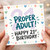 21st Birthday Card, Proper Adult Happy Birthday Card