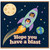 Birthday Card, Hope You Have a Blast Rocket Space Card