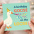 Funny Birthday Card - A Birthday Goose on the Loose - Party Hat Goose with Confetti and Party Blower - Humorous Animal Card for Friends, Family or Colleagues