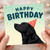 Birthday Card, na Lover Birthday Card, Black na Party Hat Card