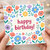 Birthday Card, Floral Birthday Greeting Card