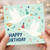 Birthday Card, Cute Swans Happy Birthday Greeting Card