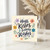 Birthday Card, Hugs, Kisses & Birthday Wishes Floral Card