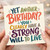 Birthday Card, Yet Another Birthday? You Clearly Have a Strong Will to Live Funny Card