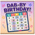 Birthday Card, Dab - BY Birthday Bingo Card