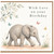 Birthday Card, Watercolour Baby Elephant Card