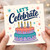 Birthday Card, Let's Celebrate Cake and Candles Greeting Card