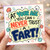 Birthday Card, At Your Age You Can Never Trust a Fart Funny Age Humour Card
