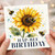Birthday Card, Hap - Bee Birthday Sunflower and Bees Card
