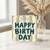 Birthday Card, Vintage Style Birthday Card with Bow Design