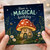 Birthday Card, Whimsical Mushroom House Birthday Card