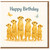 Happy Birthday Meerkat Family Card - Cute Watercolour Meerkats with Butterflies - Animal Lover Birthday Card for Him or Her, Friends and Family