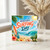 Birthday Card, Tropical Beach Surfing Greeting Card