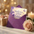Birthday Card, For Memories Love & Hope Purple Ribbon Floral Design