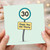 30th Birthday Card, Oops You Hit Thirty Humorous Birthday Card