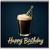 Birthday Card, Beer Pint Party Hat Birthday Card