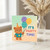 Cute Teddy Bear Balloons It's Party Time Birthday Card - Colourful Confetti Party Hat Design