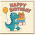 Birthday Card, Cute Dinosaur Birthday Card