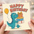 Birthday Card, Cute Dinosaur Birthday Card
