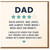 Funny Dad Birthday Card - 4-Star Review Design, Solid Advice, Bad Jokes, Snoring Like a Bear - Cheeky Card for Dad from Son or Daughter