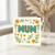 Mum Mother's Day Card - Floral Hearts Design with Bold Teal MUM Lettering - Cute Card for from Daughter or Son