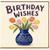 Birthday Card, Floral Tulip Birthday Card