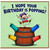 Birthday Card, I Hope Your Birthday Is Popping Funny Cartoon Celebration Card