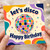 Birthday Card, Let's Disco Retro Disco Ball Birthday Card