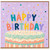 Birthday Card, Colourful Cake Candle Design