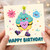 Birthday Card, Cute Kawaii Cupcake Birthday Card
