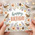 Birthday Card, Floral Bird Birthday Greeting Card