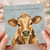 Birthday Card, Cute Cow Calf Moo - velous Birthday Card