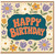 Birthday Card, Retro Floral Birthday Card