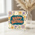 Birthday Card, Retro Floral Birthday Card