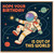 Birthday Card, Hope Your Birthday Is Out Of This World Space Astronaut Greeting Card