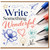 Birthday Card, Good Luck Card - Write Something Wonderful Design