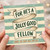 Birthday Card, Get Well Card for Him - For He's a Jolly Good Fellow