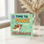 Time to Paws and Celebrate Dog Birthday Card - Cute Puppy in Party Hat with Balloon, Stars and Confetti - Fun Pun for Dog Lovers, Friends or Family