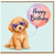 Birthday Card, Cute na with Heart Sunglasses