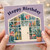 Birthday Card, Floral Greenhouse Birthday Card, Gardening Birthday Card