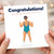 Birthday Card, Wishing Great Success Humorous Swimwear Illustration
